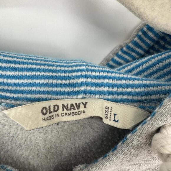 Vintage Old Navy sweatshirt womens large L gray full zip california love y2k 90s - Picture 3 of 5